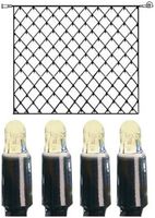 Rete luminosa System LED Extra, 3×3m, nero, 16W, 192 LED, bianco caldo