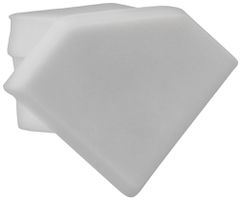 Endkappe DOTLUX, aus PVC, für Profil/Abdeckung 8I, grau