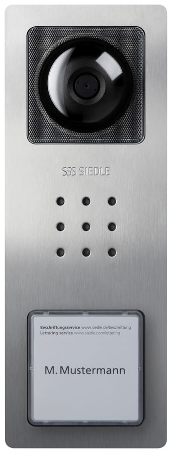 Poste vidéo externe Siedle Compact système bus 1 caméra 12VAC 226×82×39mm IP54