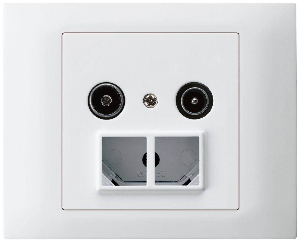 Prise d'antenne INC TV-R HMS kallysto 23dB blanc