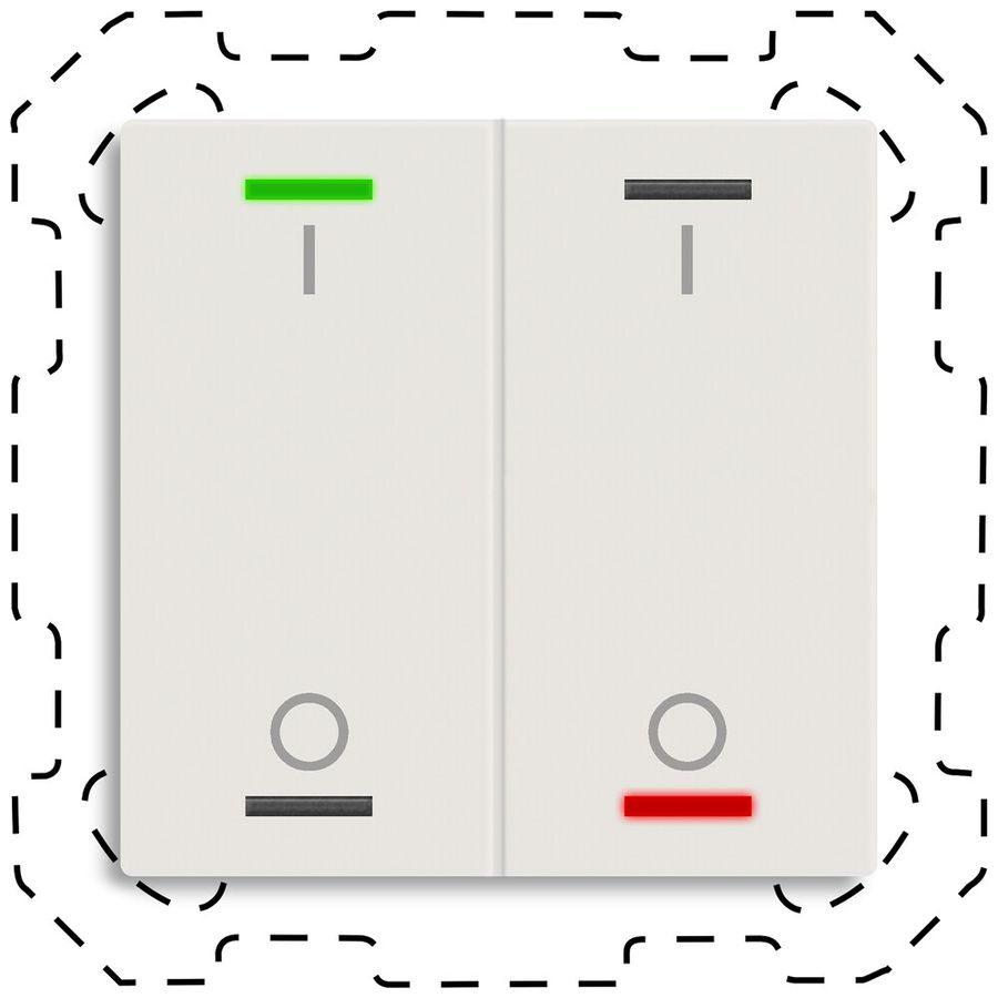 EB-Taster KNX RGBW MDT TAL-6002B11.02S 2T/4B weiss matt "I/O"