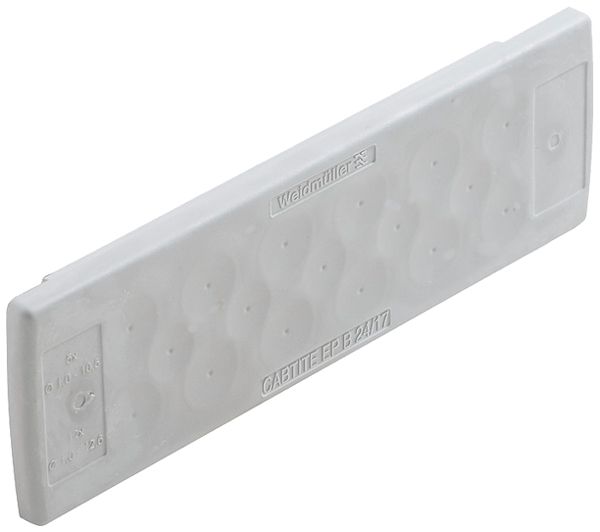Plaque passe-câbles WM CABTITE EP B 24/17 142×44×12mm TPE gris