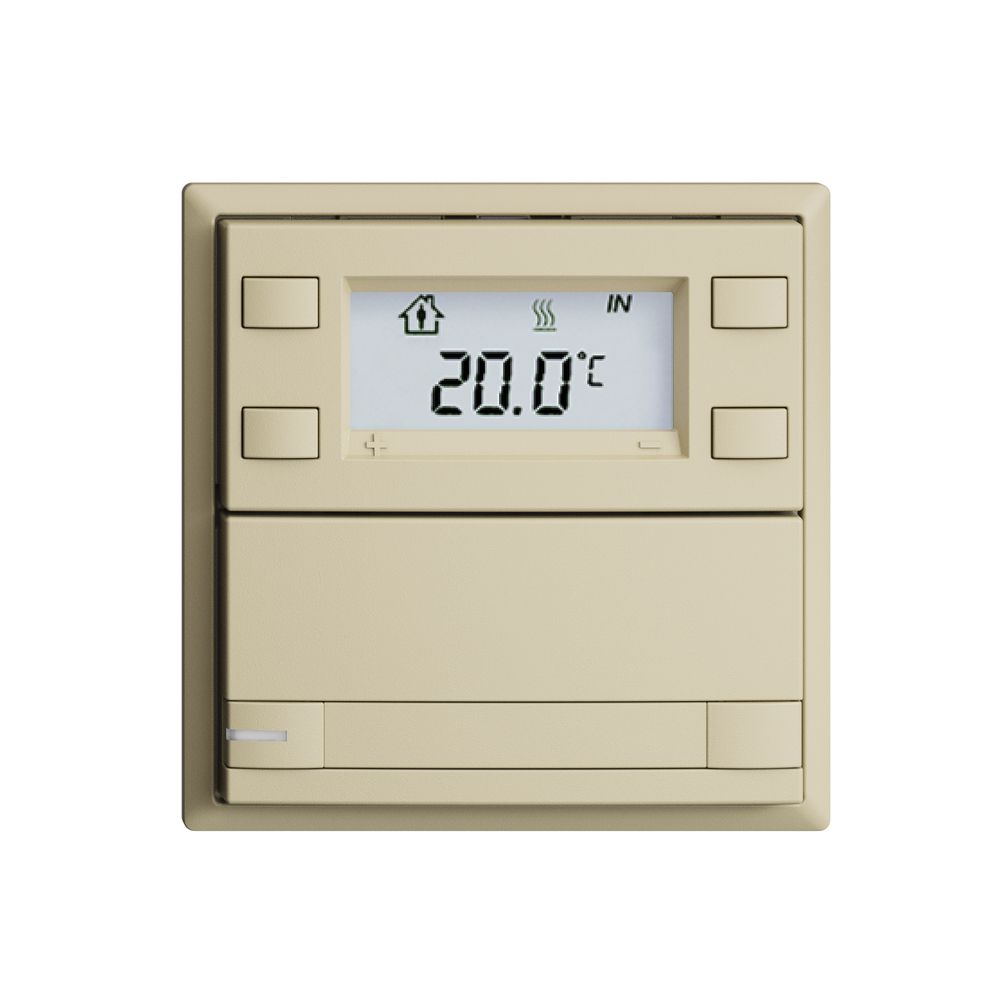 Poussoir RTH ENC KNX 1× EDIZIOdue F vanille, avec pap.+LED RGB