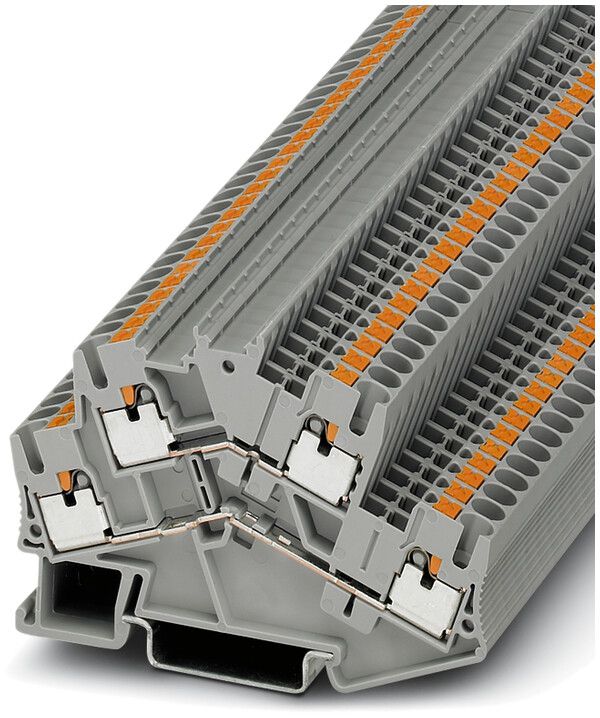 Doppelstockklemme 0.14…4mm² grau Push-in-An.PTTBS 2.5