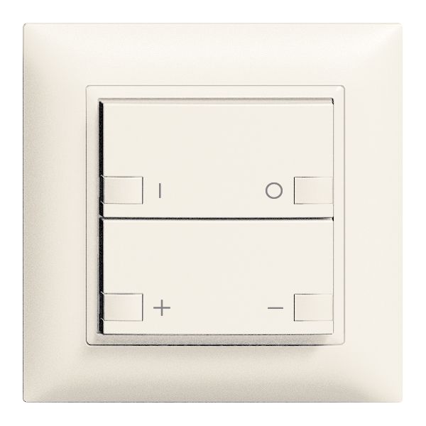 Frontset ON-OFF Dimmer 2K/2T ZEP EDIZIOdue weiss