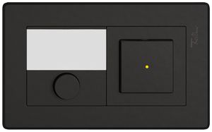 UP-Kombination EDIZIO.liv SNAPFIX® 1×2 96×156mm Schliesser+Wechsler bel.schwarz