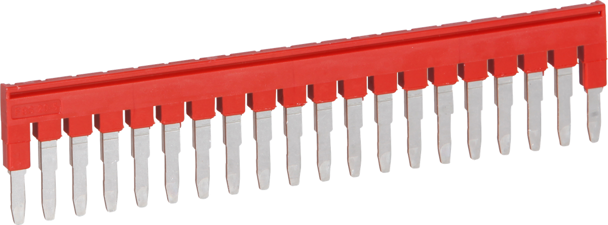 Ponticello ad innesto 5mm 20L rosso CLIPLINE