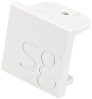 Endkappe SG Zip 24×22×15mm Kunststoff weiss
