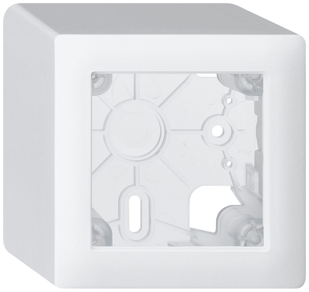 Boîtier AP kallysto blanc h=64mm