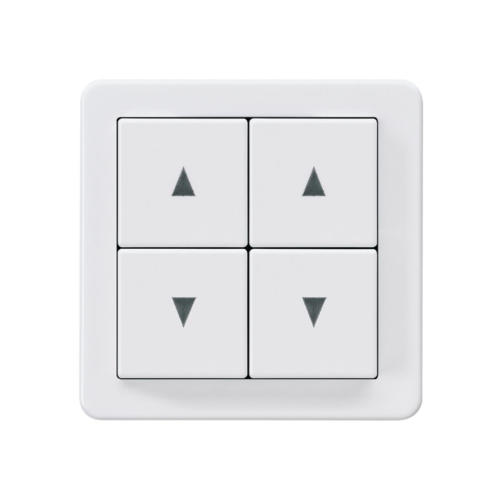 Tasto doppio per tapparella basico A bianco