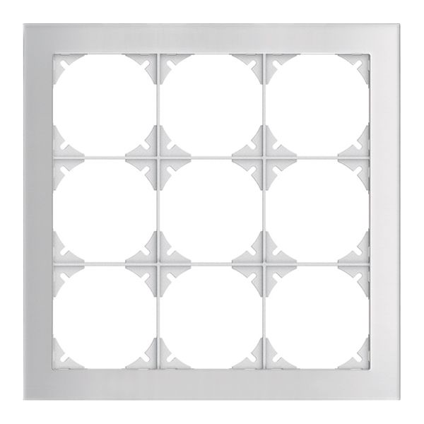 Cadre de rec.EDIZIOdue prestige 3×3 miroir satin