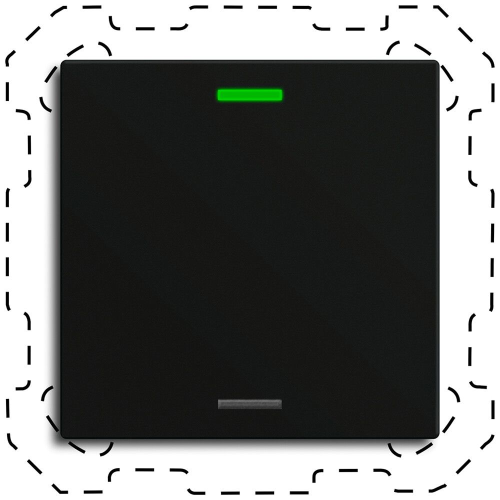 EB-Taster KNX RGBW MDT BE-TAL60T116.01 1T/2B Temp.schwarz matt "neutral"