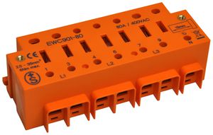 Borne de raccordement 80A section de raccordement 2.5…35mm²