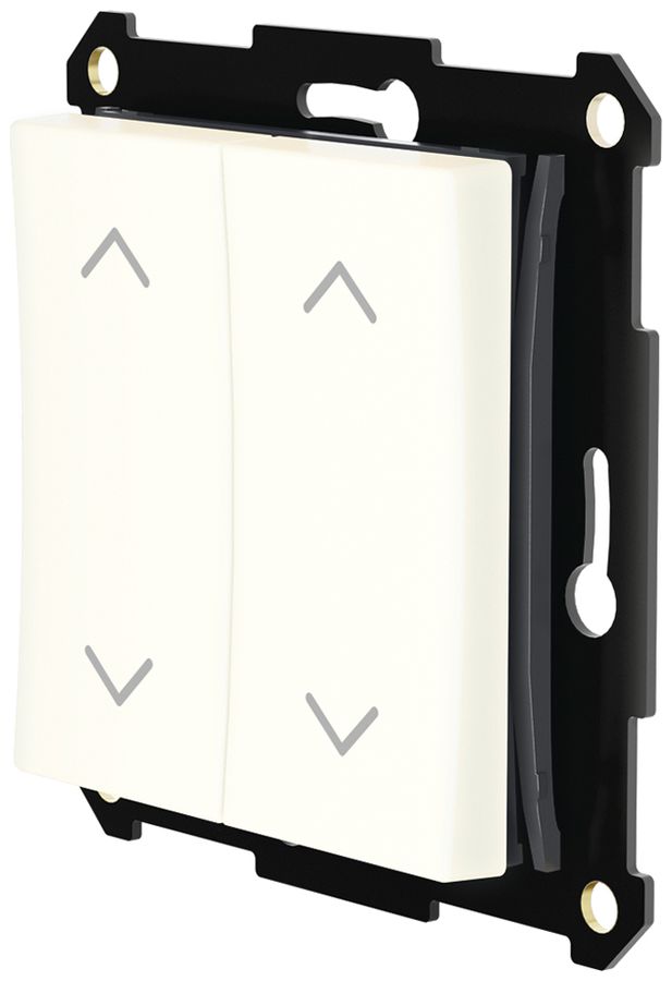 Poussoir RF AP/ENC Plejd WPH-01-A-55W double V/Λ Bluetooth pour cadre 55mm bc