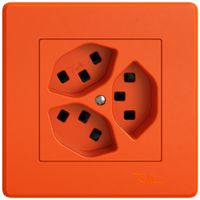 UP-Steckdose EDIZIO.liv SNAPFIX® 3×T23 or