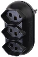Mehrfachstecker Steffen STRONG 3×T23 16A 250V IP20 schwarz