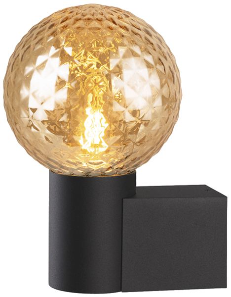 Applique SLV VARYT E14 1×6W IP44 VAR 119×60×80mm noir