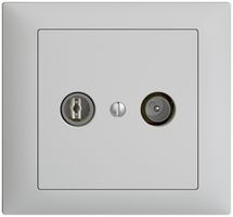 Prise TV-R ENC EDIZIOdue 11dB gris clair à large bande 5…2000MHz, FKE