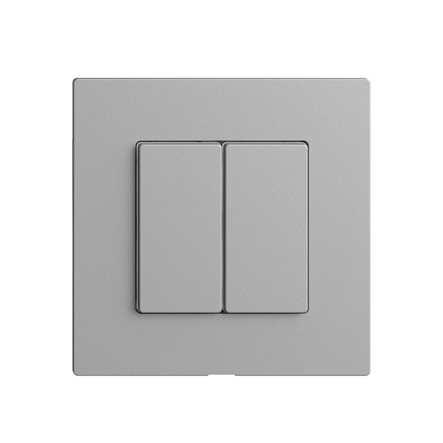 Bedienaufsatz zu Druckschalter 2K/2T Edue Wiser silver