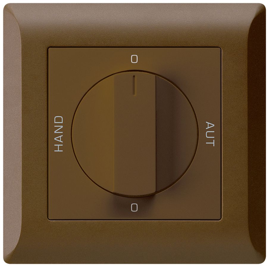 UP-Drehschalter 0-Hand-0-Aut. kallysto.line 2/1L braun mit Drehgriff