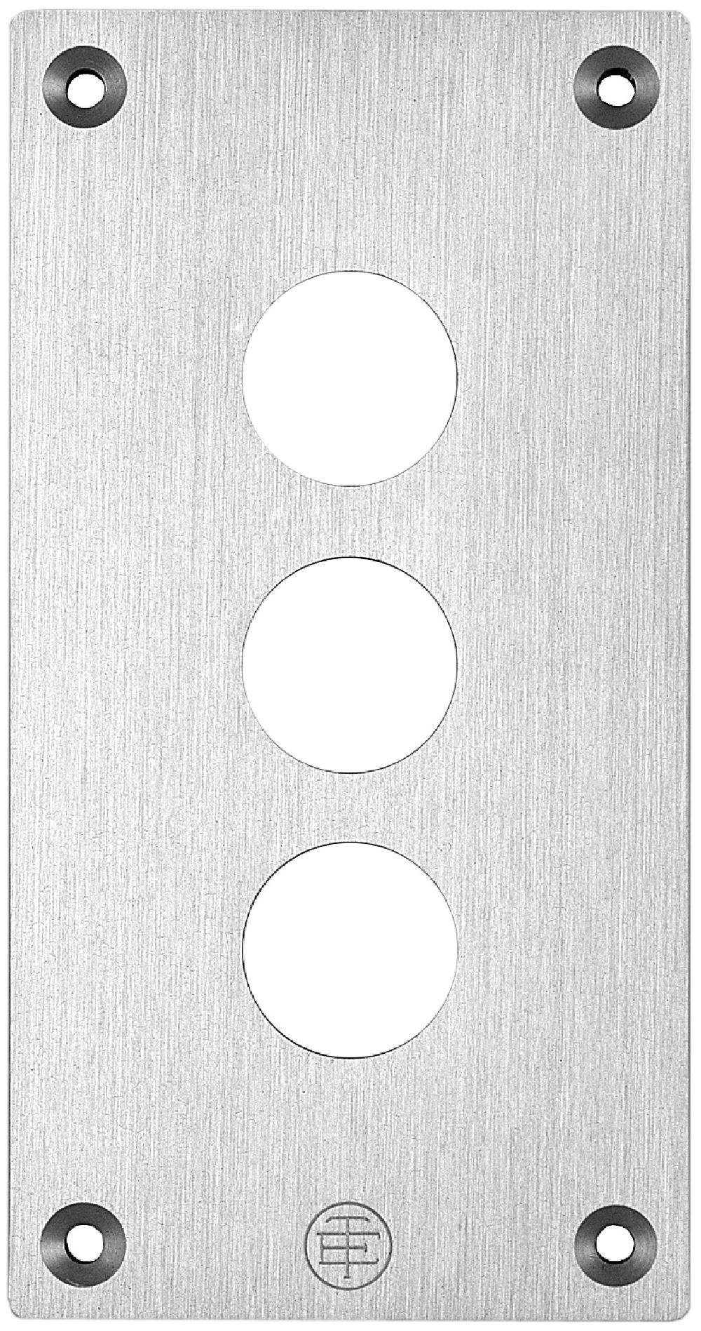 Placca INS Schneider Electric 72×138mm 3 fori