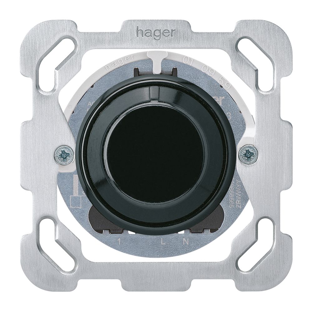 UP-Drehdimmer Nebenstelle Hager basico BM schwarz