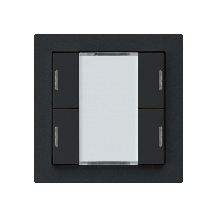 UP-Taster kallysto A KNX 4× RGB LED s/e-link schwarz