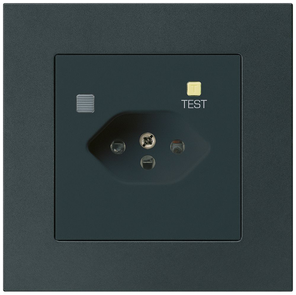 UP-Steckdose KPR T13 FI 30mA schwarz