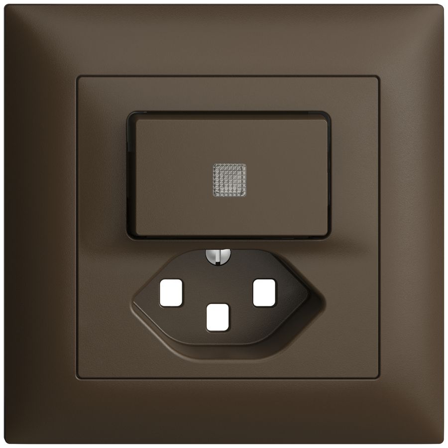 Kit frontal ENC EDIZIOdue coffee 88×88mm T23, lentille,