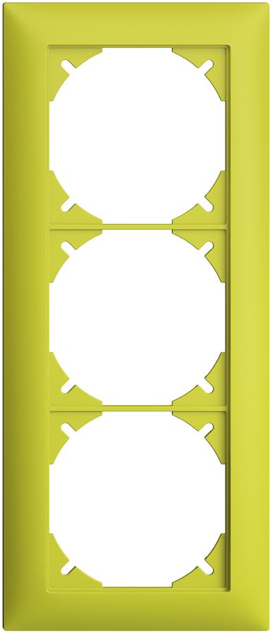 Cadre de recouvrement EDIZIOdue 1×3 lemon