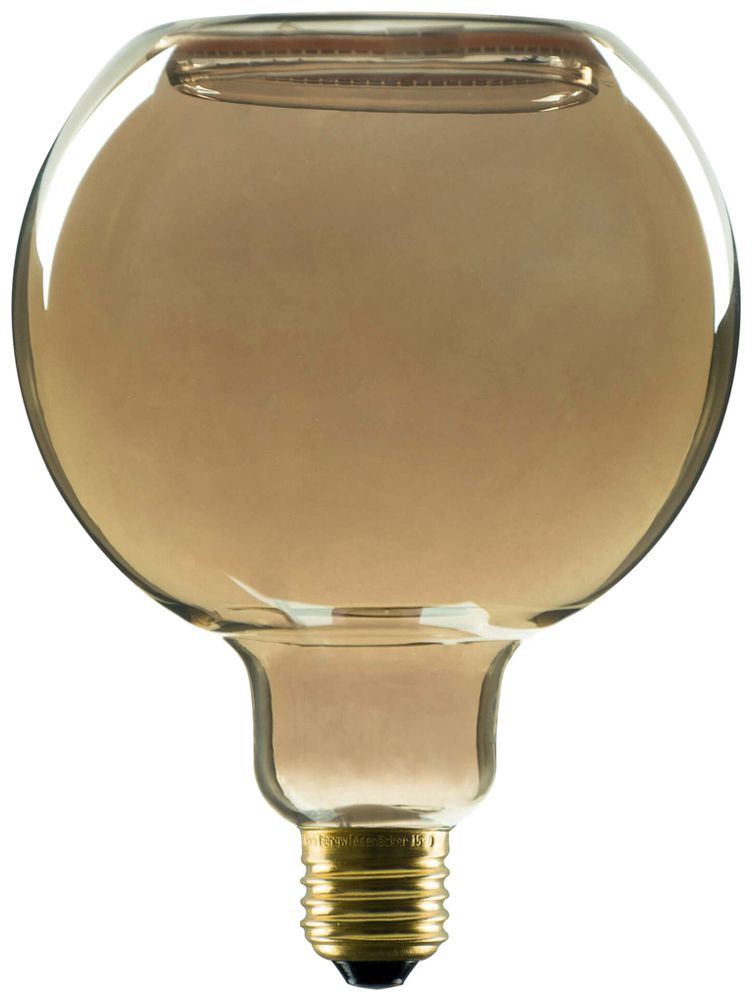 LED-Lampe SLV Floating Globe E27 6W 1900K DIM mattiert Rauch schwarz Ø125×165mm