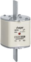 Fusibile HPC Hager DIN4c 400VAC 455A 315kVA gTr segnalatore centrale inox.