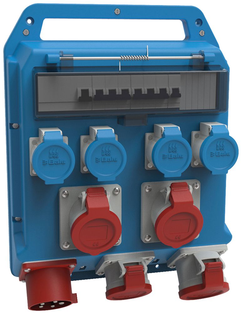 Distributore di corrente Bals EVKB 72-23/32A 4×T23 3×CEE16 1×CEE32 1×FI 3×LS