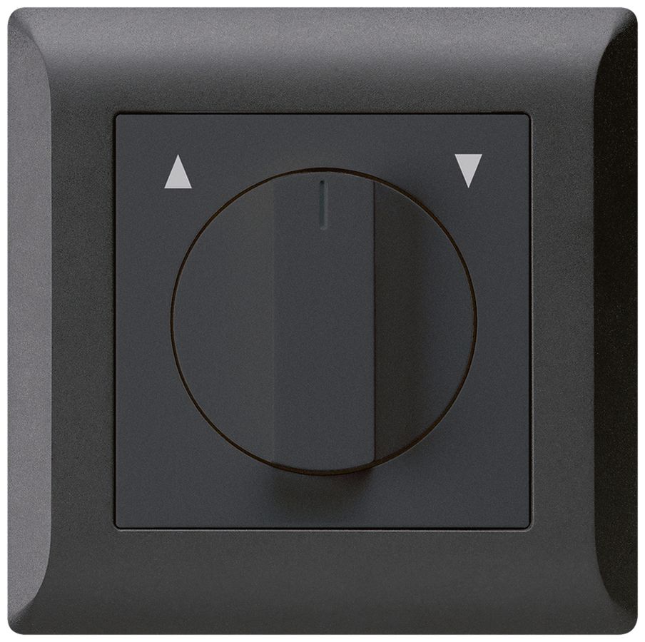 Interruttore/tasto rotativo INC per tapparella KLI nero