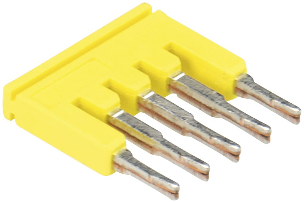 Barrette de jonction Wieland IVB WTP, 5L, 1.5mm², 3.5mm, jaune