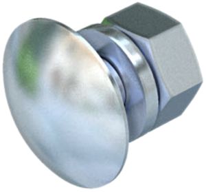 Vis tête bombée Bettermann M8×20 zingué à chaud par immersion