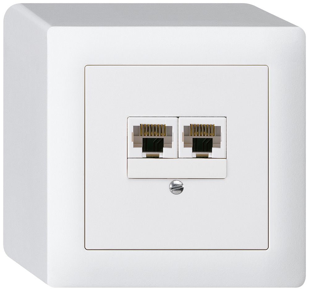AP-Dose kallysto 2×RJ45u parallel weiss