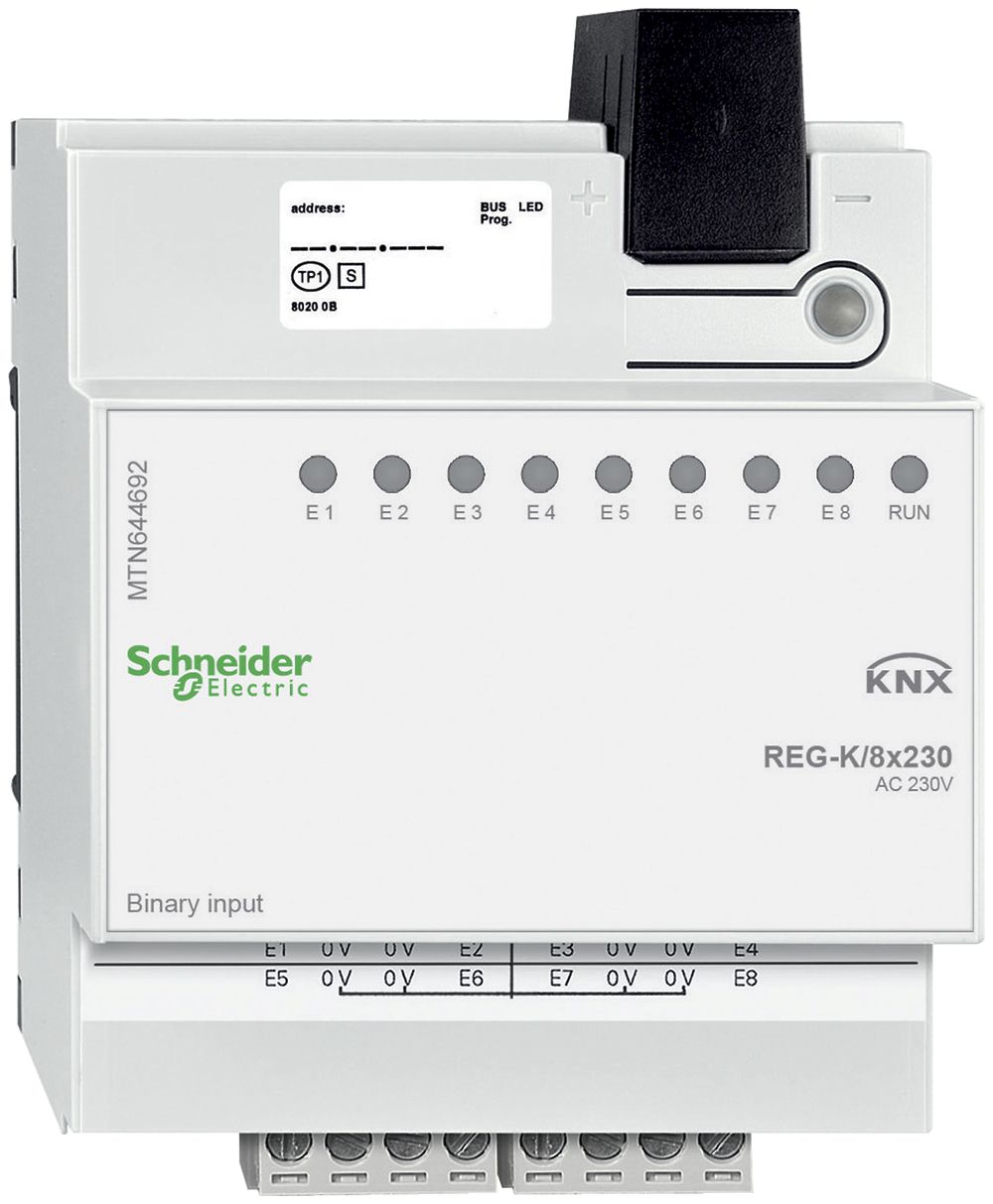 REG-Binäreingang KNX Schneider Electric 8×230V MTN644692