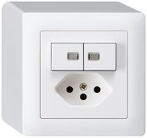 Combinazione luminosa AP 1/3+3/1P+T13 bianco kallysto 2 lenti