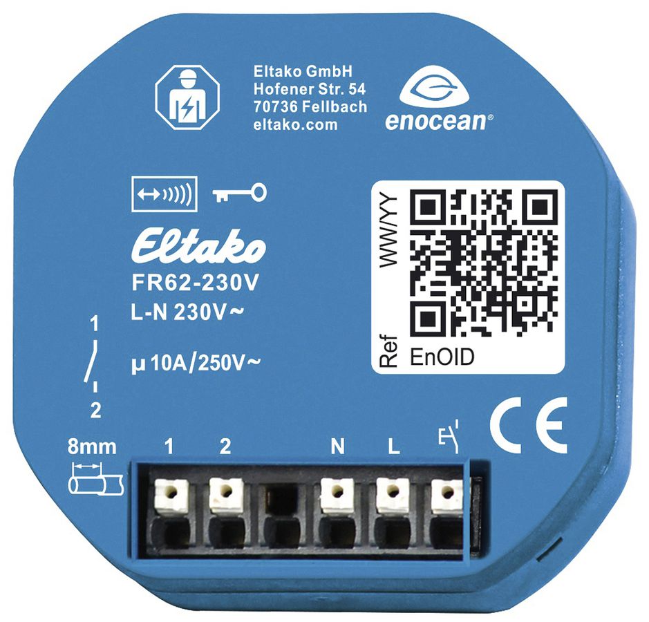 EB-RF-Schaltaktor Eltako FR62-230V Relais 1×Schliesser/Öffner