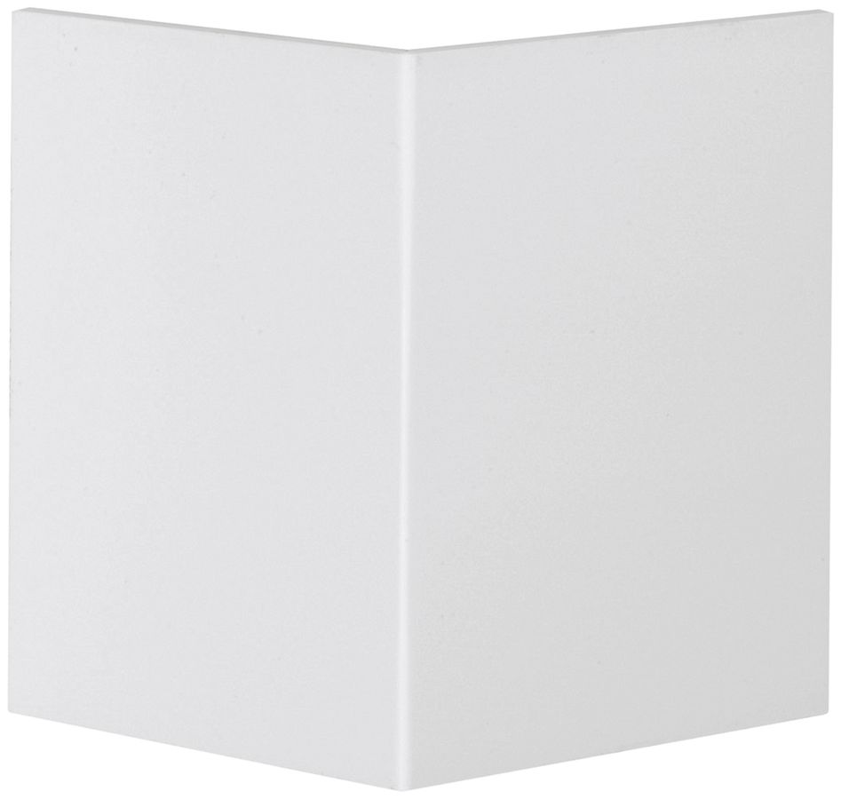 Coperchio angolo esterno tehalit per canale BR 80mm bianco traffico
