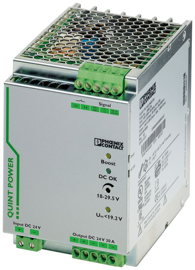 Convertitore PX QUINT-PS/24DC/24DC/20 DC/DC SFB IN:24VDC OUT:24VDC/20A