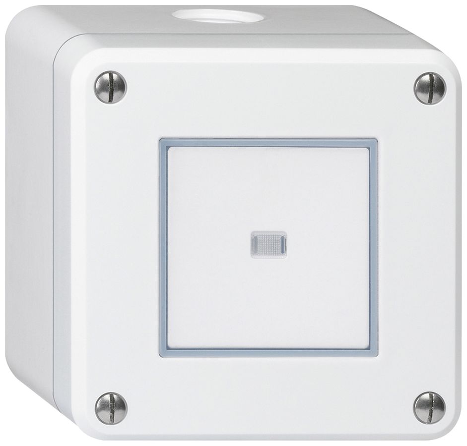 AP-Druckschalter robusto IP55 Schema 6 beleuchtet weiss