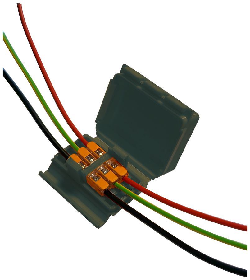 Manchon de jonction SUPERBLOCK IN-OUT W avec gel 3×4mm² 32A 67×50×28mm IPX8 no