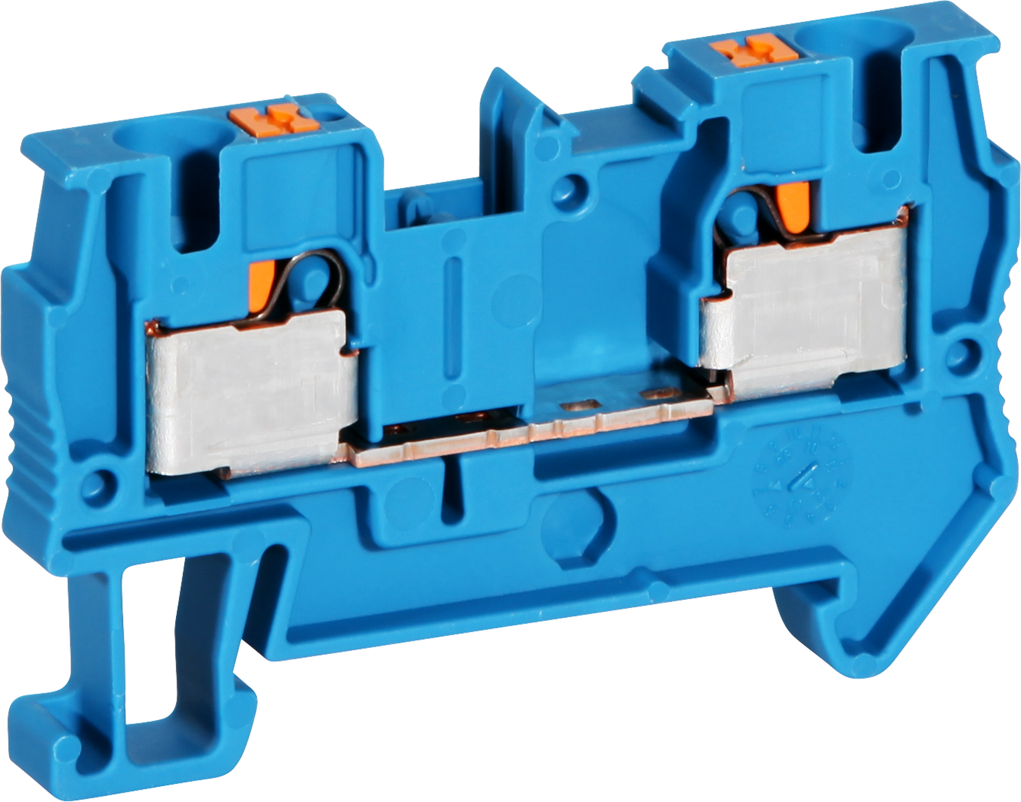 Durchgangsreihenklemme Push-In 0.2…6mm² blau