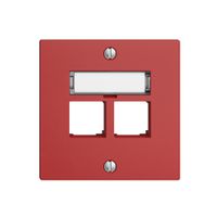 Kit de montage S-One EDIZIOdue F pour 2×RJ45 droite, berry