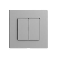 Bedienaufsatz zu Druckschalter 2K/2T Edue Wiser silver