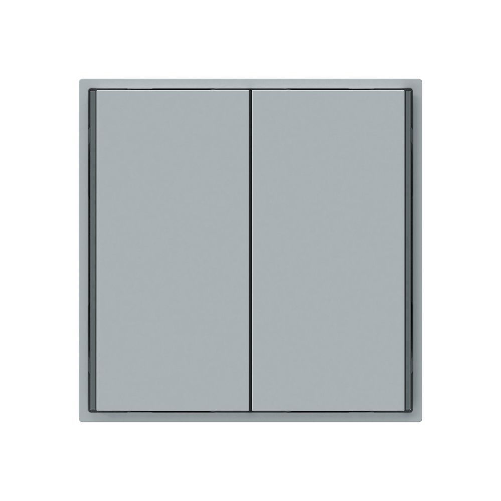 Poussoir KNX KAL 2×touches 4×points actionnables LED gris