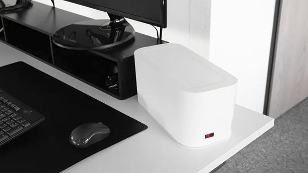 Presa multipla A. Steffen Cable Organizer Box con interruttore 5×T13 bianco