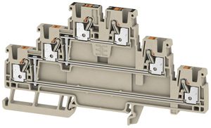 Mehrstock-Reihenklemme WM A3T 2.5 VL PUSH IN 2.5mm² 3 Etagen be/or